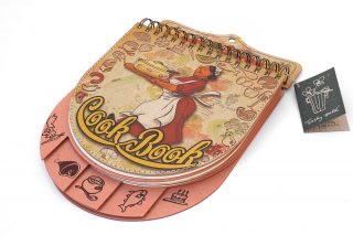 Cuaderno de recetas -Cocinera- tapa dura, con anillas y colgador de pared - Imagen 4