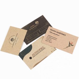 Tarjetas de visita personalizadas cartón kraft reciclado 450 g/m² - 250 uds - Imagen 7