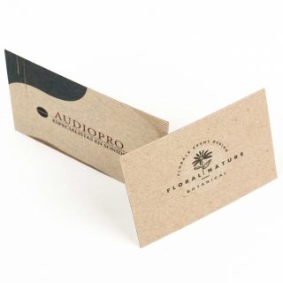 Tarjetas de visita personalizadas cartón kraft reciclado 450 g/m² - 250 uds - Imagen 9
