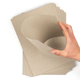 Cartón reciclado A4 400 g/m², beig kraft claro, para manualidades, tarjetas, maquetas, marcos fotos – Pack 30 hojas - Imagen 4