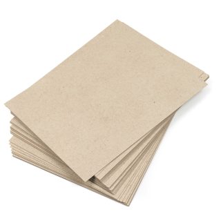 Cartón reciclado A4 400 g/m², beig kraft claro, para manualidades, tarjetas, maquetas, marcos fotos – Pack 30 hojas - Imagen 6