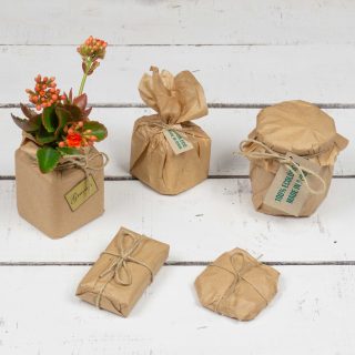 Papel seda kraft A3 fino para envolver regalos, manualidades, jabones, marrón crema claro. - 60 hojas - Imagen 4