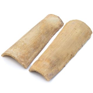 2x Tejas Tejado de barro curvas estilo árabe antiguas, para Decorar Paredes, Pintar, calçots, Estilo rústico vintage.