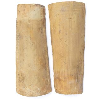 2x Tejas Tejado de barro curvas estilo árabe antiguas, para Decorar Paredes, Pintar, calçots, Estilo rústico vintage. - Imagen 6